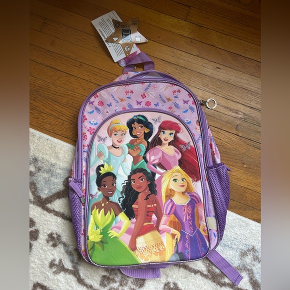 Sparkly Disney Princess Backpack with Pink and Purple #2 - Picture 1 of 6